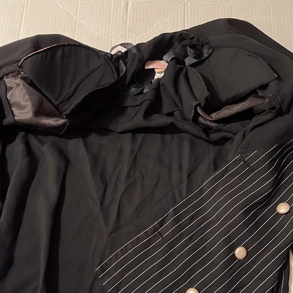 ⏳♻️Lady Carol of New York Black & White Pinstripe Button Blazer Plus size 18 - Picture 9 of 17